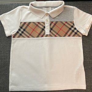 Little Boys Burberry Jeff Vintage Check Insert Polo